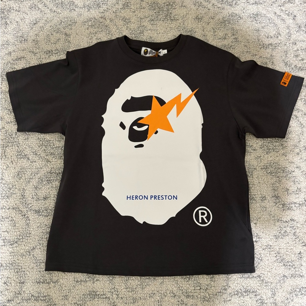 Heron Preston Black Graphic Tee